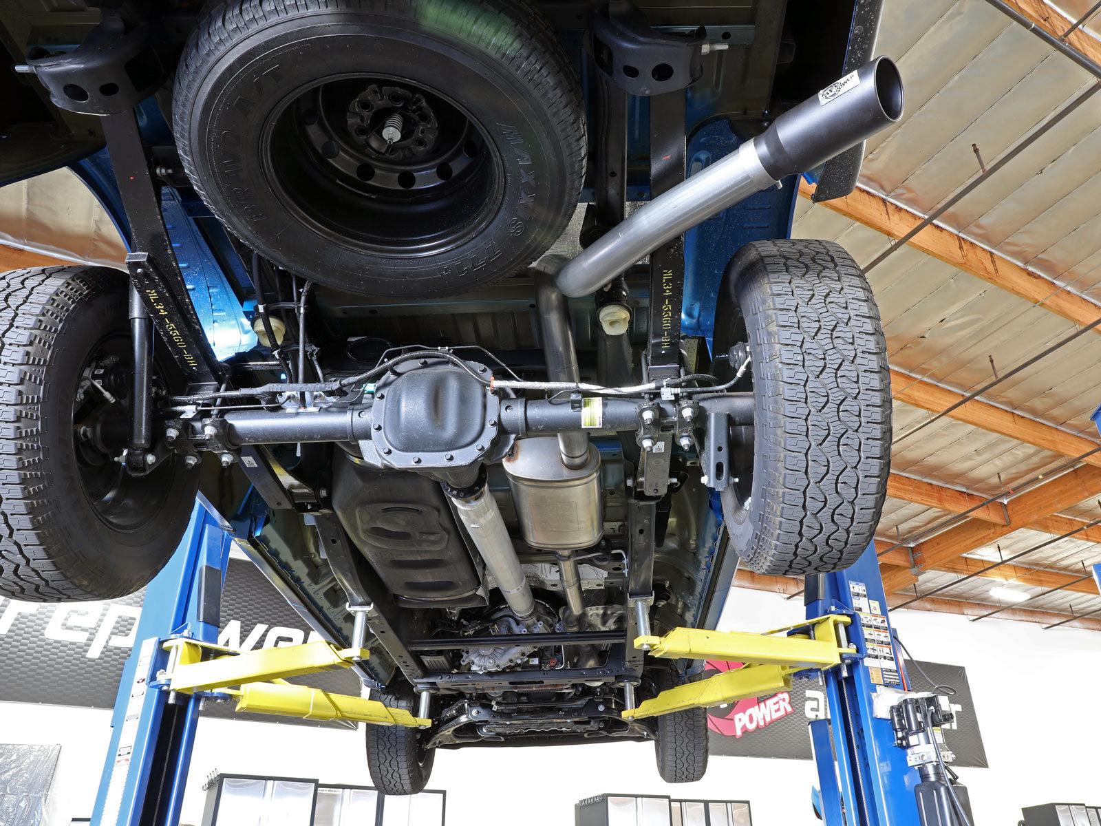 aFe Apollo GT Series 3in-3.5in 409 SS Cat-Back Exhaust w/ Black Tip | Ford F-150 (21) (49-43125-B)