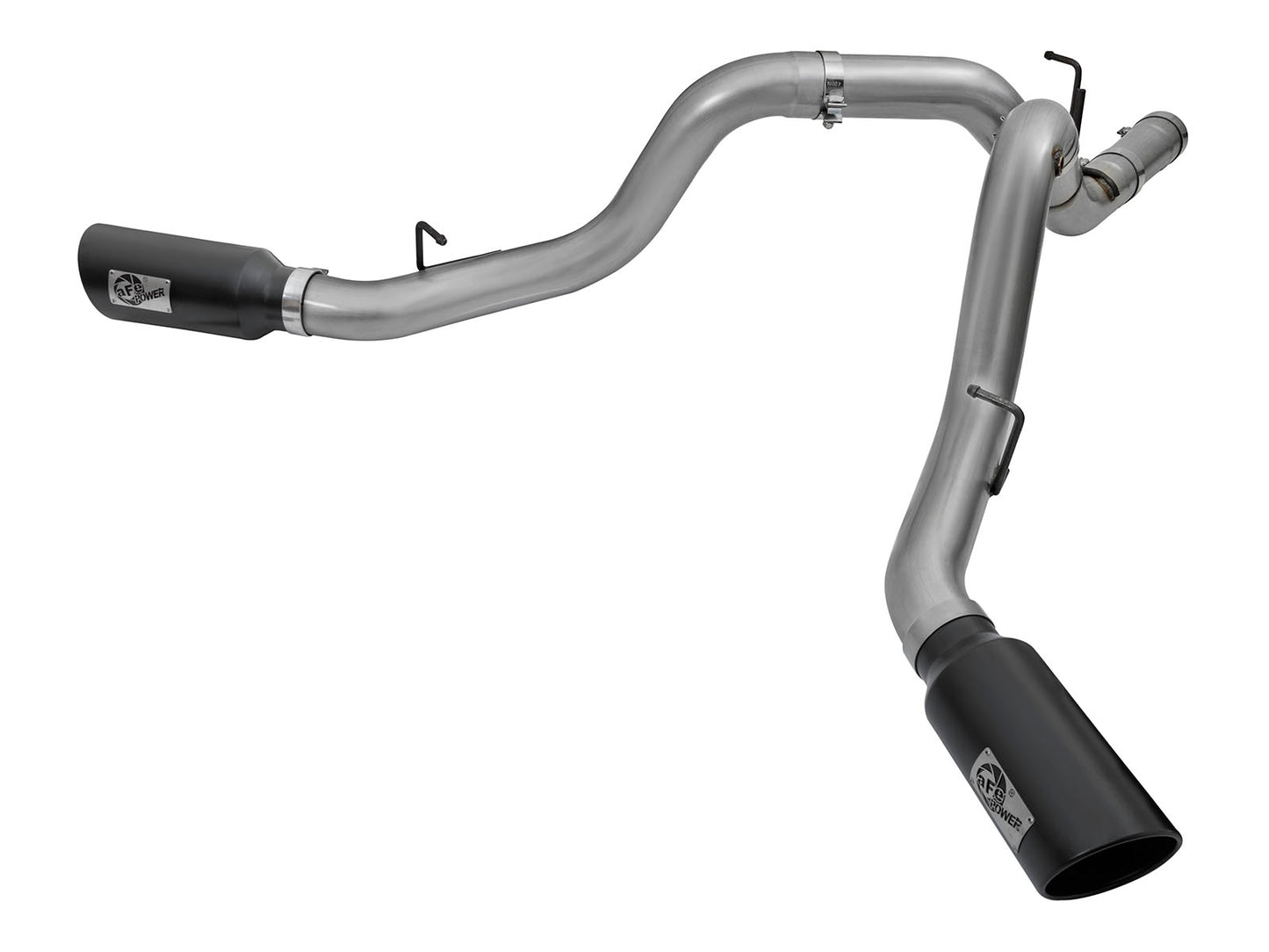 aFe HD 4in Dual DPF-Back SS Exhaust | GM Duramax (15-19) (49-44080-B)