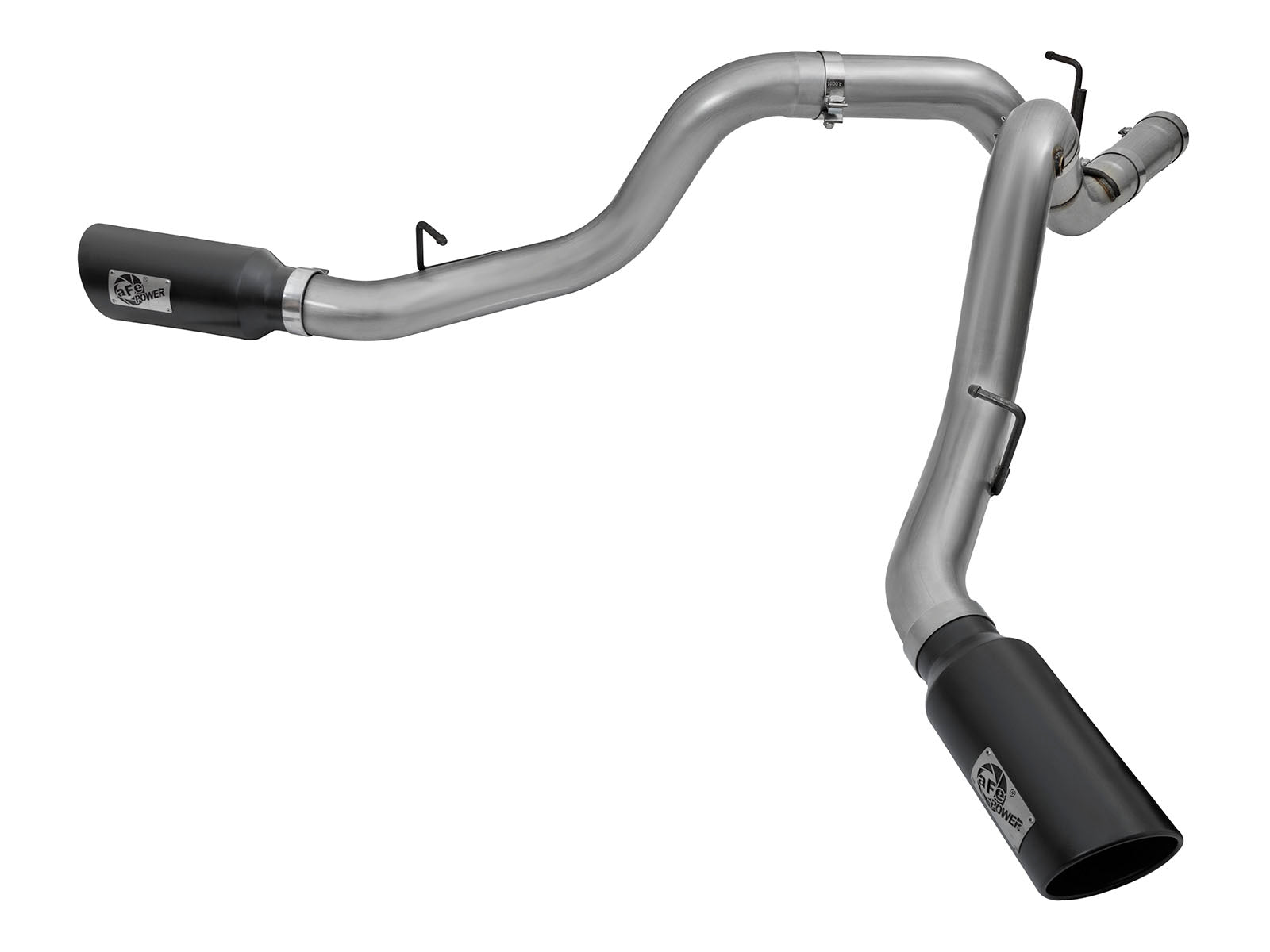 aFe HD 4in Dual DPF-Back SS Exhaust | GM Duramax (15-19) (49-44080-B)