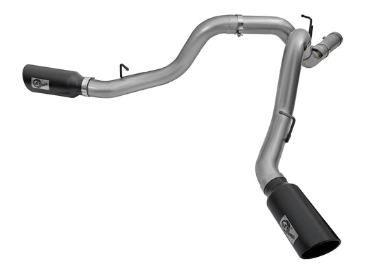 aFe HD 4in Dual DPF-Back SS Exhaust | GM Duramax (15-19) (49-44080-B)