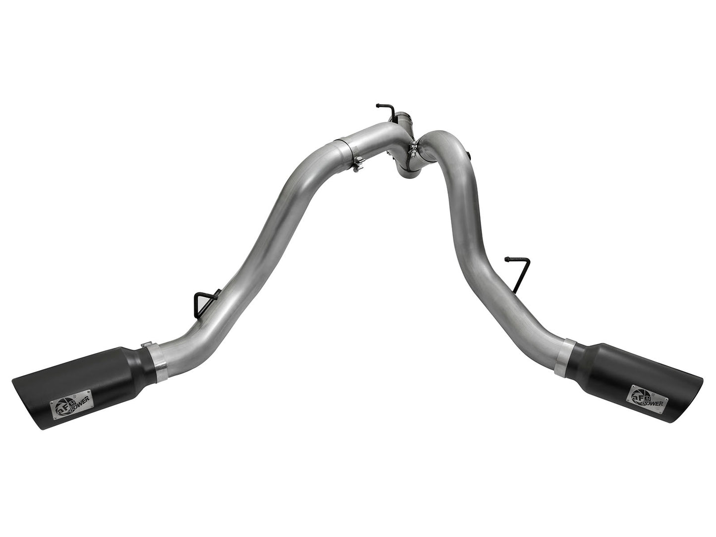 aFe HD 4in Dual DPF-Back SS Exhaust | GM Duramax (15-19) (49-44080-B)