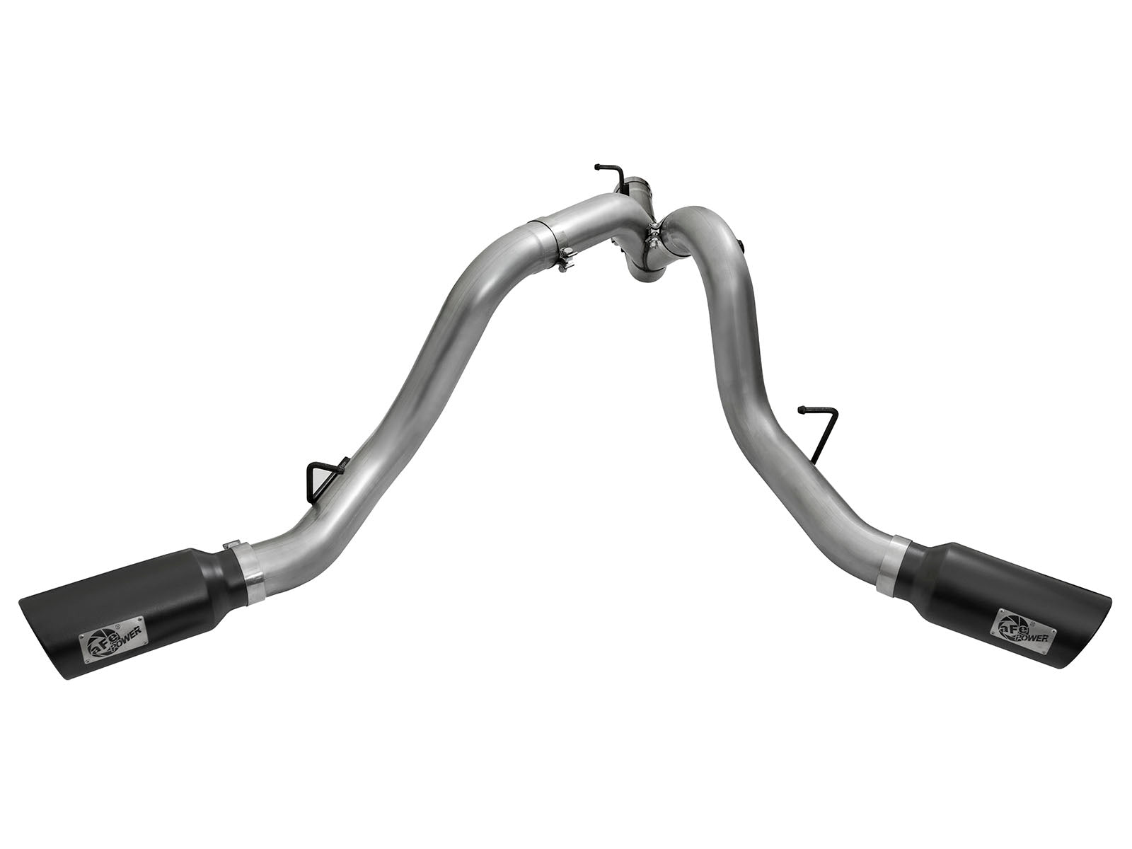 aFe HD 4in Dual DPF-Back SS Exhaust | GM Duramax (15-19) (49-44080-B)