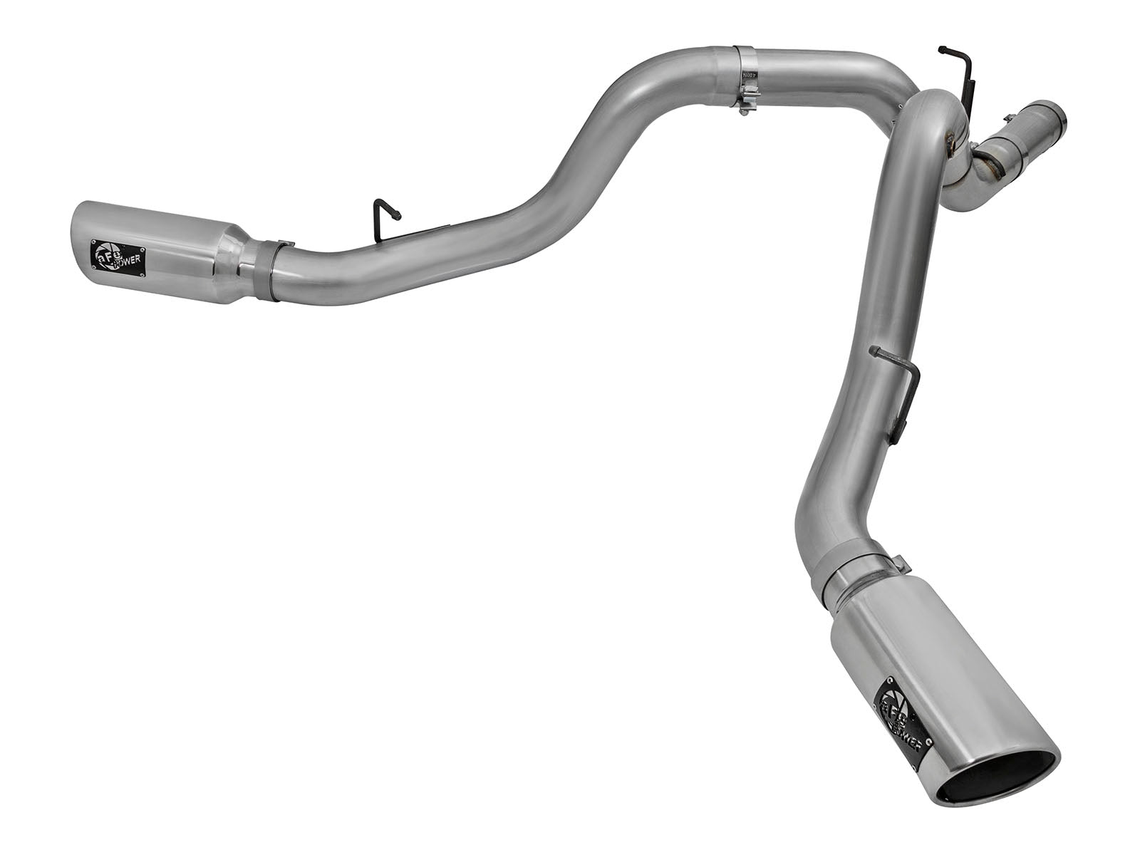 aFe Large Bore HD 4in D&S SS Exhaust | GM Silverado/Sierra 2500/3500 HD (49-44080-P)