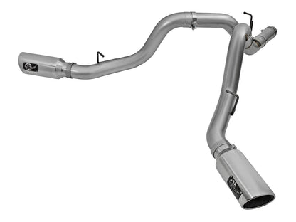 aFe Large Bore HD 4in D&S SS Exhaust | GM Silverado/Sierra 2500/3500 HD (49-44080-P)