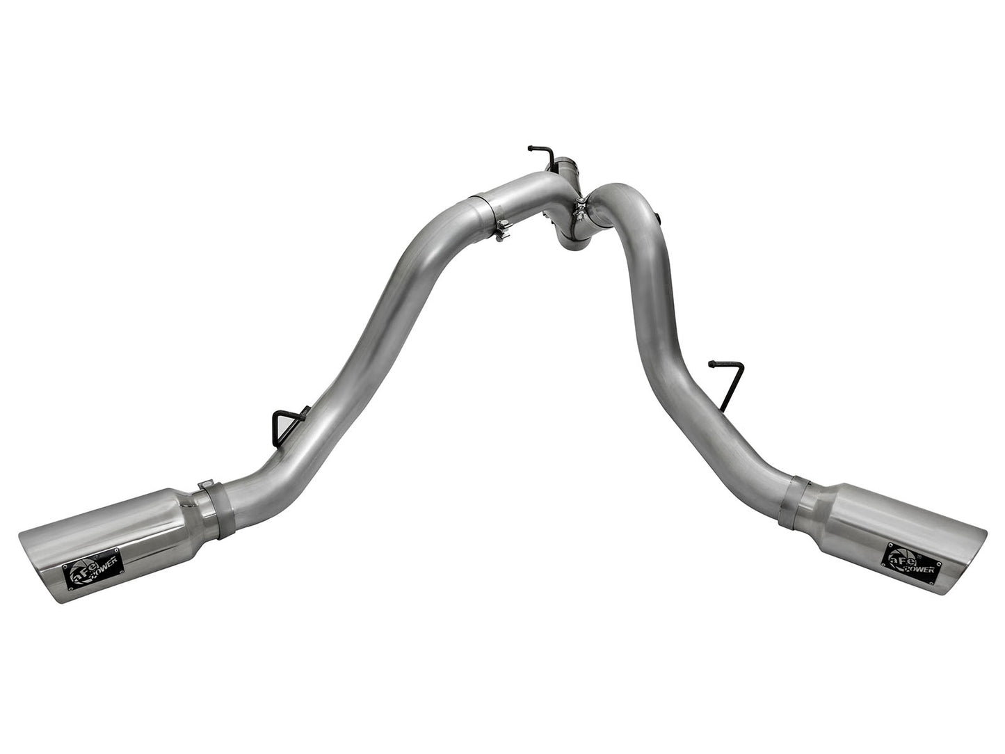 aFe Large Bore HD 4in D&S SS Exhaust | GM Silverado/Sierra 2500/3500 HD (49-44080-P)