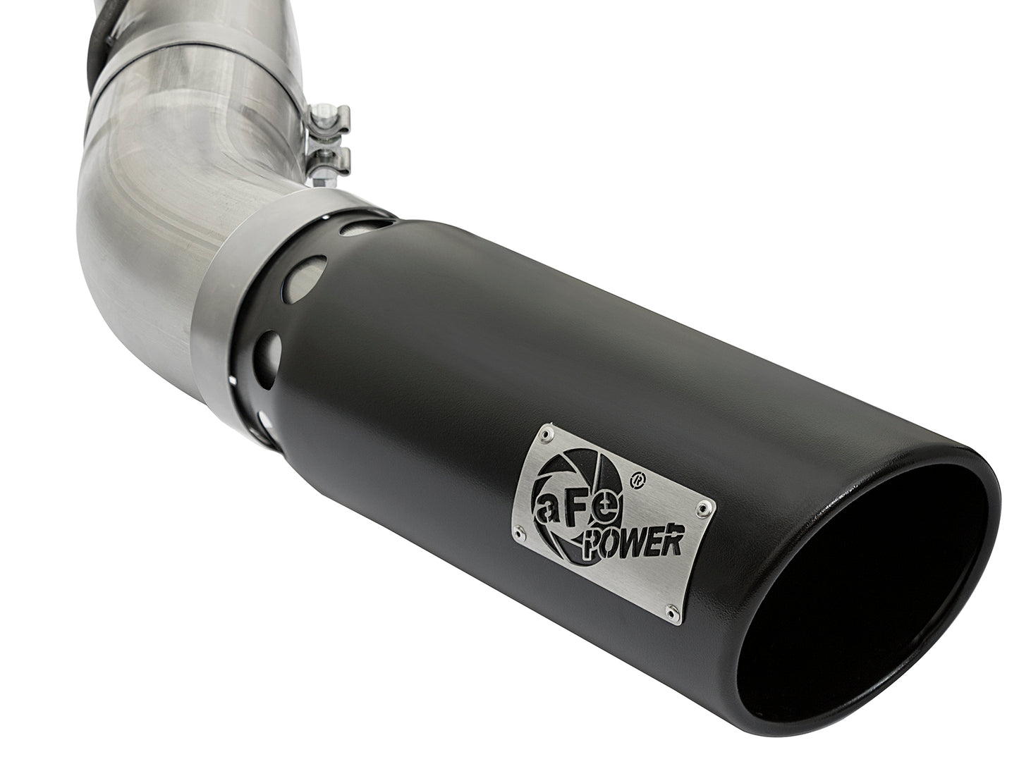 aFe LARGE BORE HD 5in SS DPF-Back Exhaust | GM Duramax 6.6L (49-44085-B)