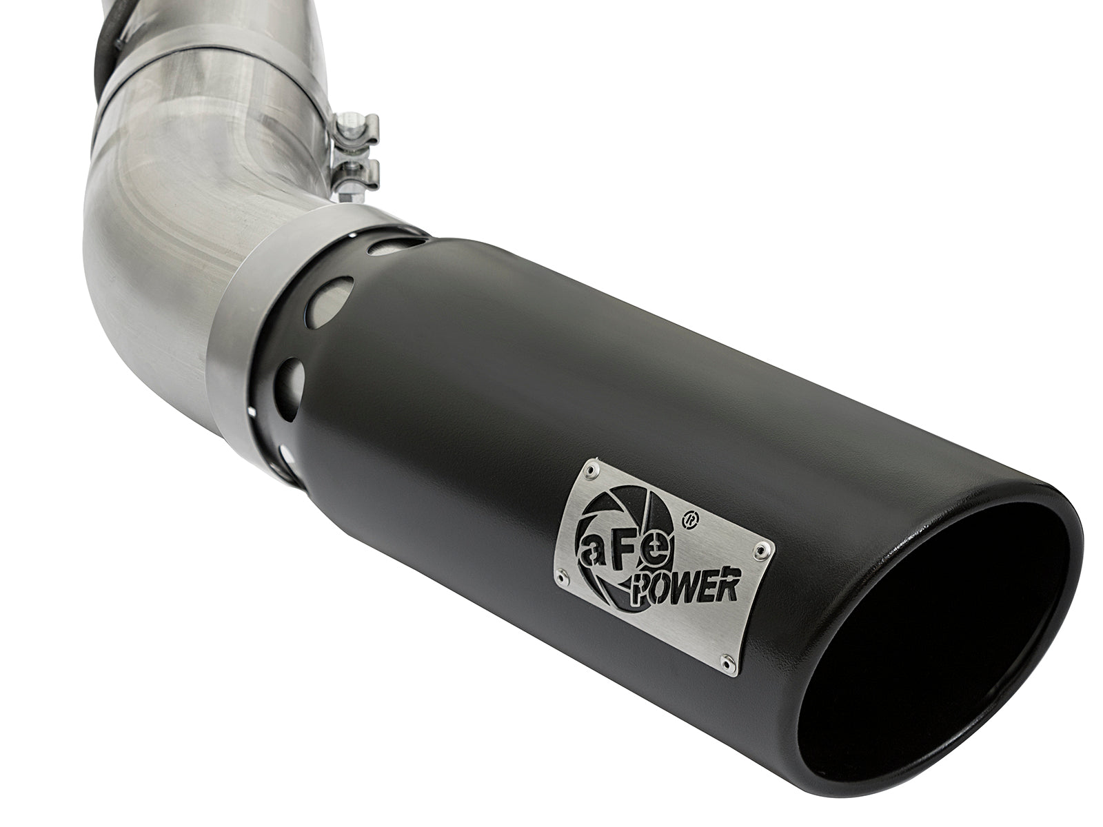 aFe LARGE BORE HD 5in SS DPF-Back Exhaust | GM Duramax 6.6L (49-44085-B)
