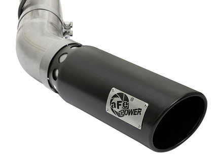 aFe LARGE BORE HD 5in SS DPF-Back Exhaust | GM Duramax 6.6L (49-44085-B)