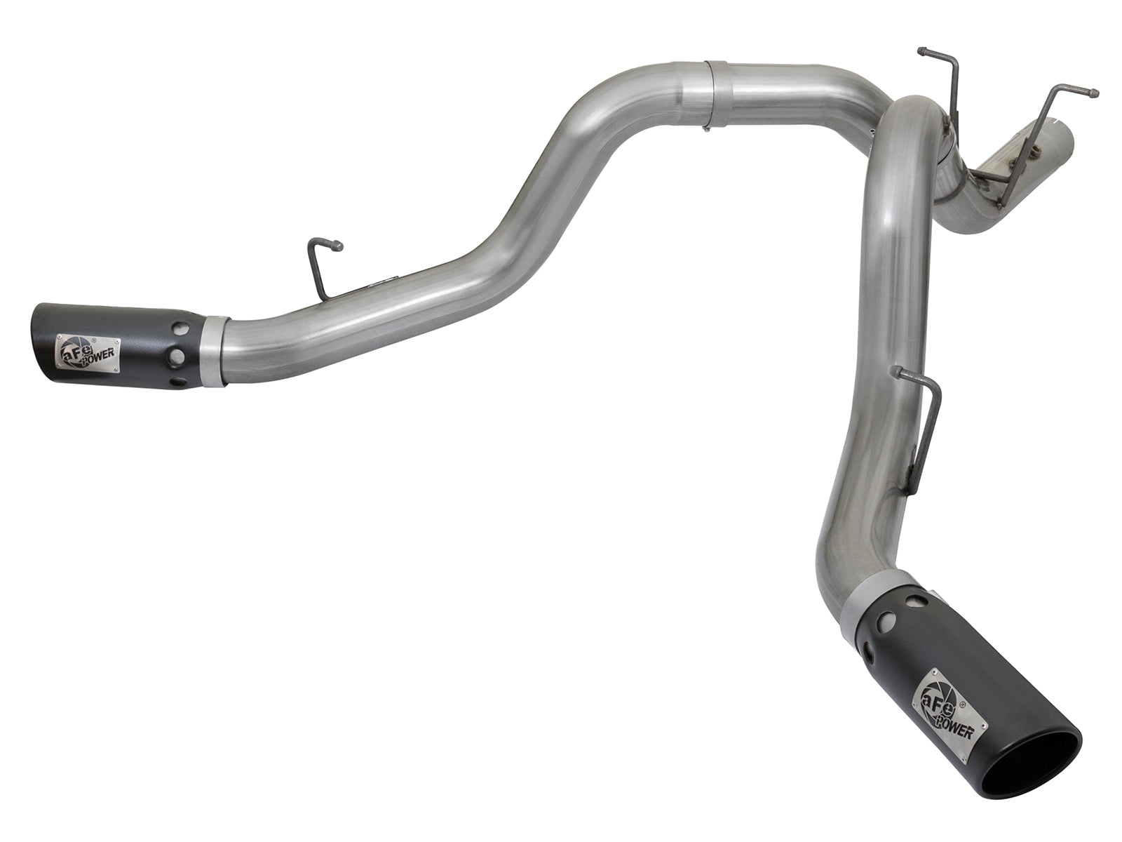 aFe Large Bore-HD 4in SS DPF-Back Exhaust | GM Duramax 15-19 (49-44086-B)