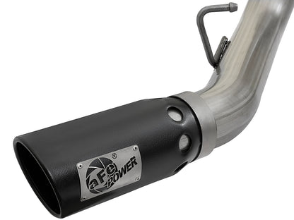 aFe Large Bore-HD 4in SS DPF-Back Exhaust | GM Duramax 15-19 (49-44086-B)