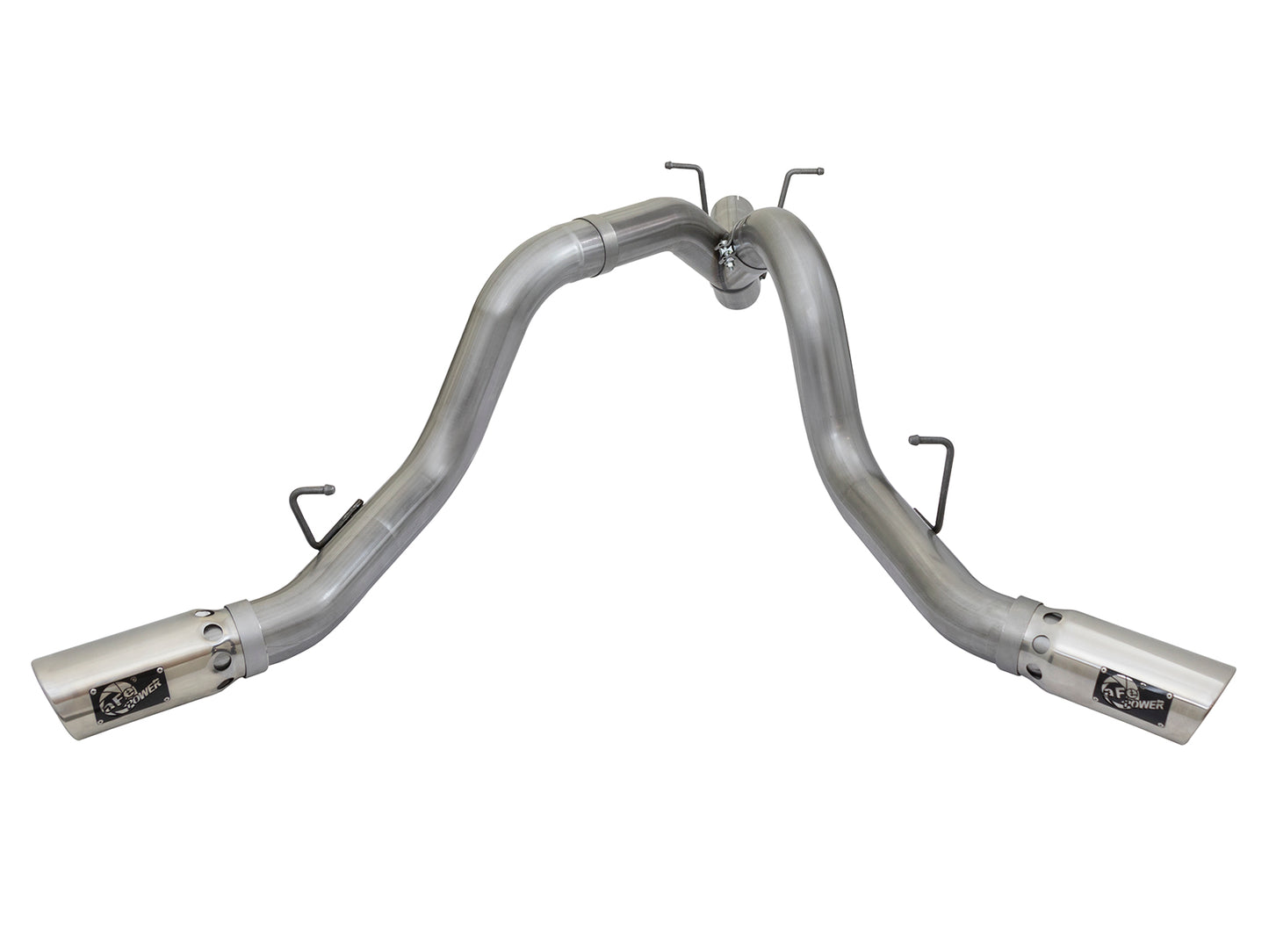 aFe Large Bore-HD 4in SS D&S Exhaust | GM Duramax V8-6.6L (17+) (49-44086-P)