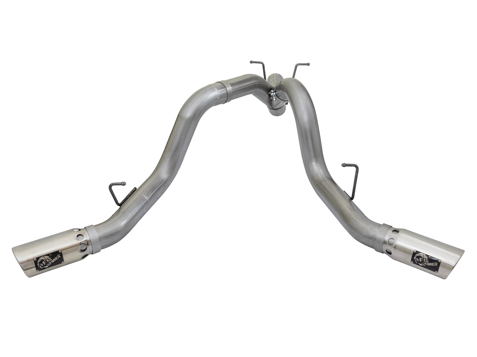 aFe Large Bore-HD 4in SS D&S Exhaust | GM Duramax V8-6.6L (17+) (49-44086-P)