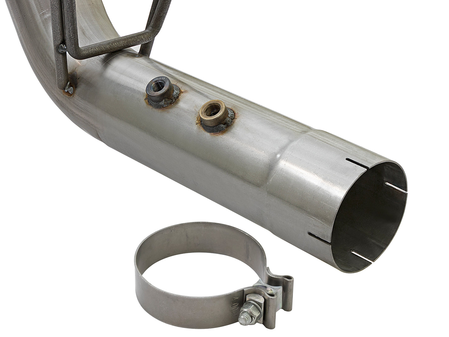 aFe Large Bore-HD 4in SS D&S Exhaust | GM Duramax V8-6.6L (17+) (49-44086-P)