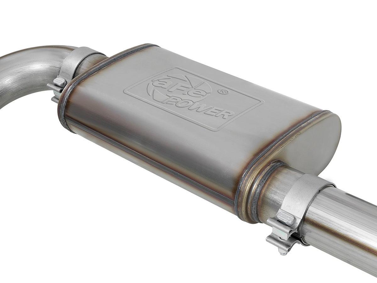 aFe 3in 409 SS Cat-Back Exhaust w/ Black Tip | GM Colorado/Canyon V6 (17-18) (49-44096-B)