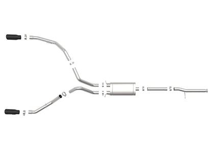 aFe 3in SS Cat-Back Exhaust GM Sierra 1500 (09-18) (49-44111-B)