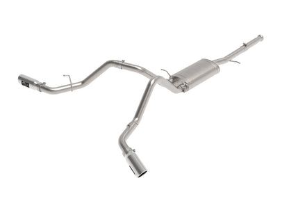 aFe Apollo GT Cat-Back Exhaust | GM Trucks (09-18) V6-4.3L / V8-4.8 / 5.3L Dual Rear Side Exit Polish Tips (49-44134-P)