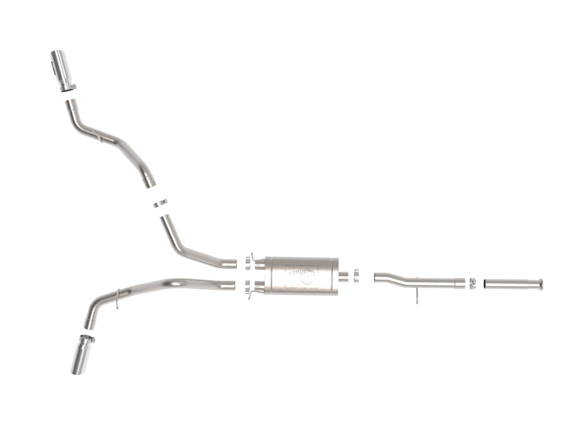 aFe Apollo GT Cat-Back Exhaust | GM Trucks (09-18) V6-4.3L / V8-4.8 / 5.3L Dual Rear Side Exit Polish Tips (49-44134-P)