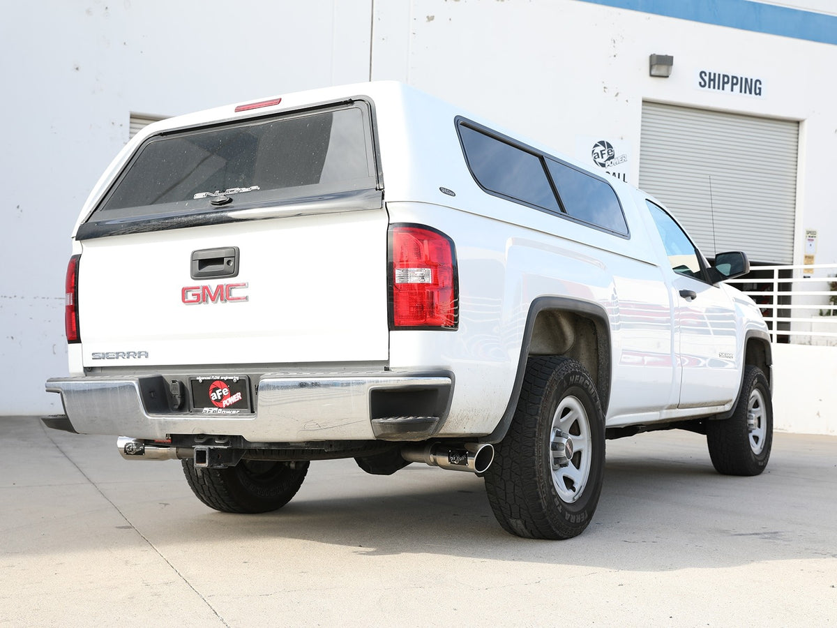 aFe Apollo GT Cat-Back Exhaust | GM Trucks (09-18) V6-4.3L / V8-4.8 / 5.3L Dual Rear Side Exit Polish Tips (49-44134-P)