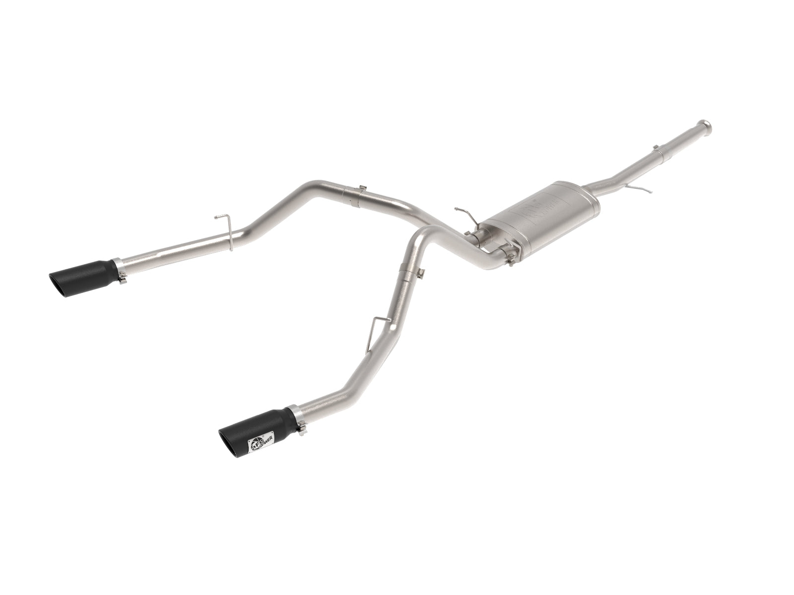 aFe Apollo GT Series Cat-Back Exhaust | GM Trucks (09-18) V6-4.3L / V8-4.8 / 5.3L Dual Rear Exit Black Tips (49-44135-B)