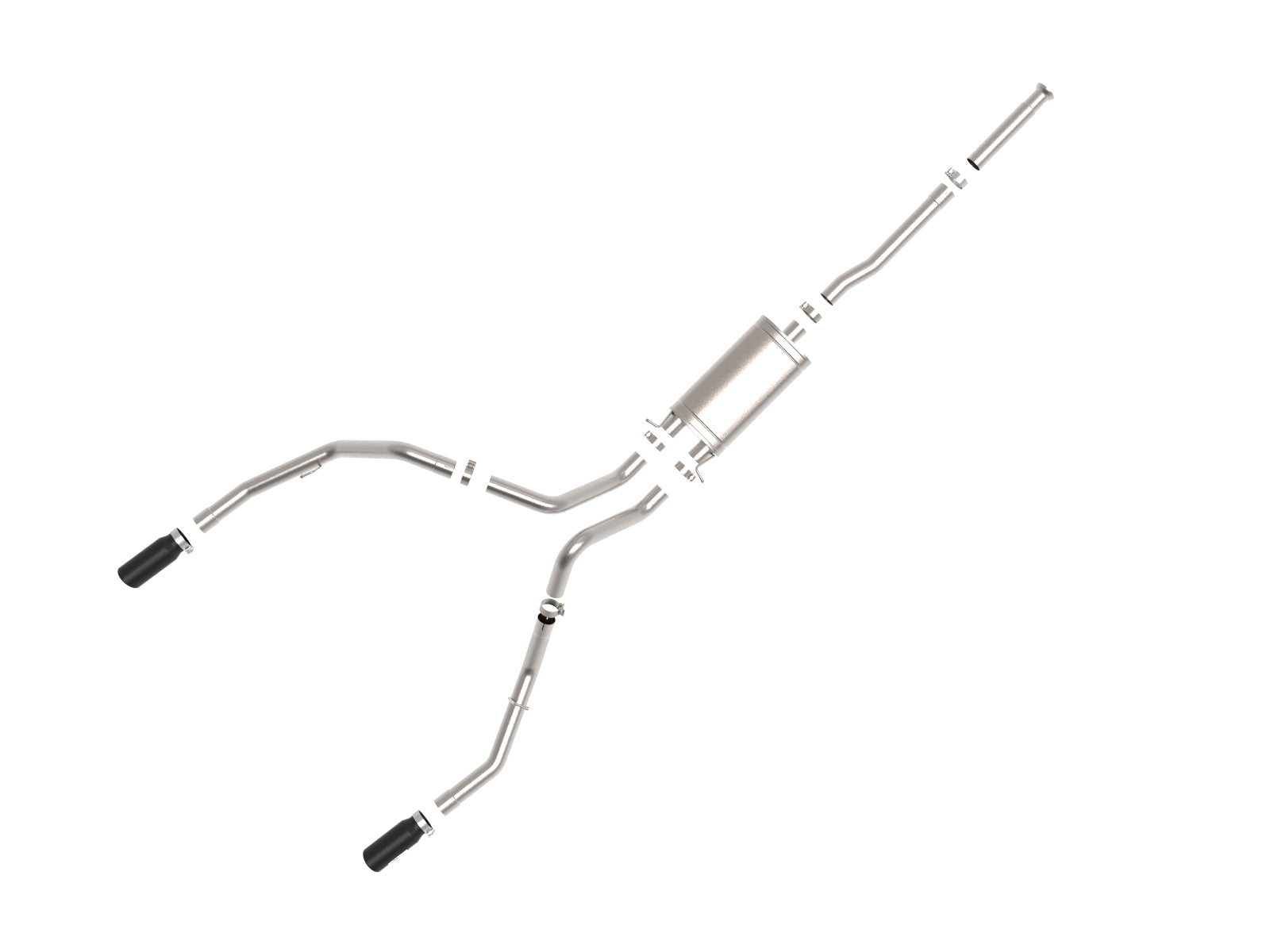 aFe Apollo GT Series Cat-Back Exhaust | GM Trucks (09-18) V6-4.3L / V8-4.8 / 5.3L Dual Rear Exit Black Tips (49-44135-B)