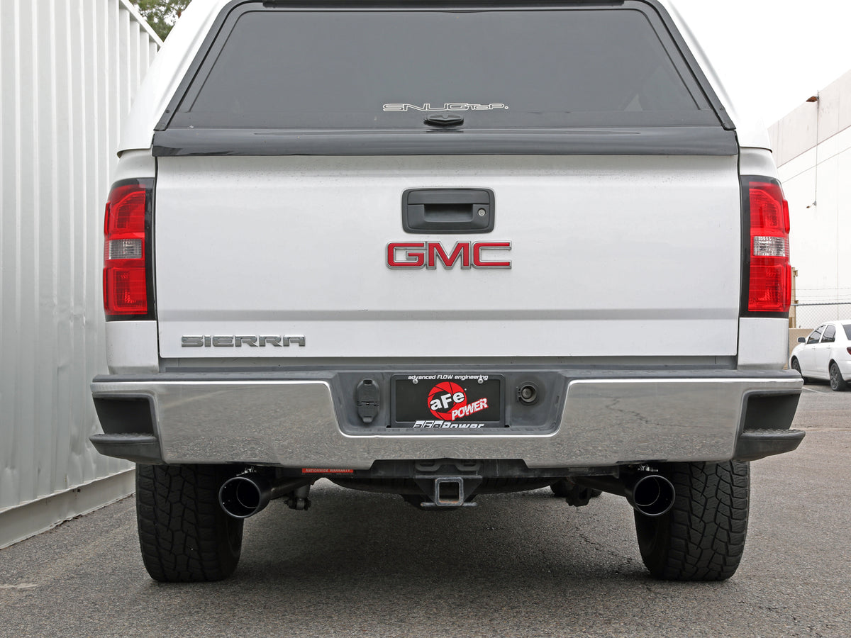 aFe Apollo GT Series Cat-Back Exhaust | GM Trucks (09-18) V6-4.3L / V8-4.8 / 5.3L Dual Rear Exit Black Tips (49-44135-B)