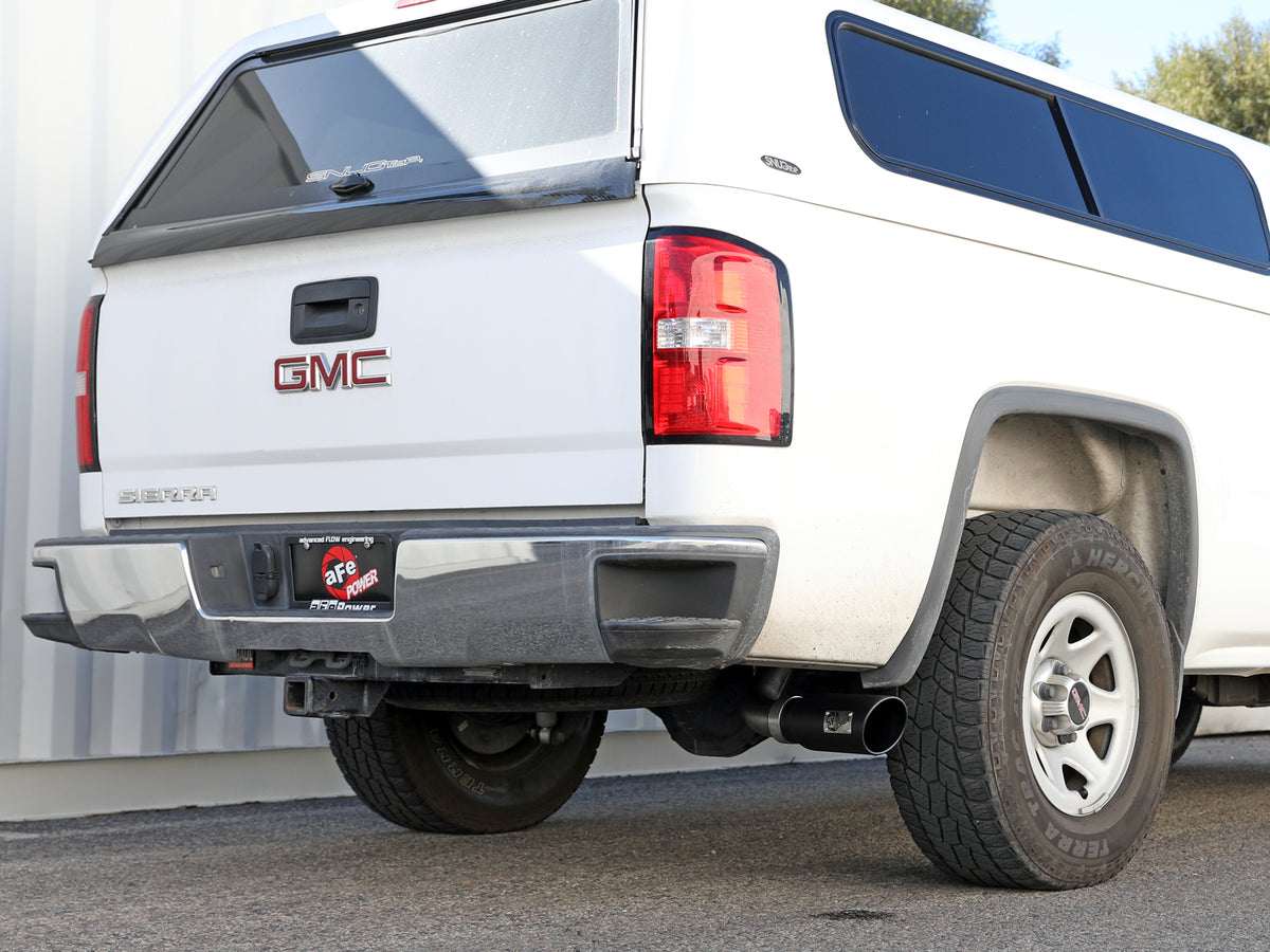 aFe Apollo GT Series Cat-Back Exhaust System | GM Trucks (09-18) V6-4.3L / V8-4.8 / 5.3L Black Tip (49-44136-B)
