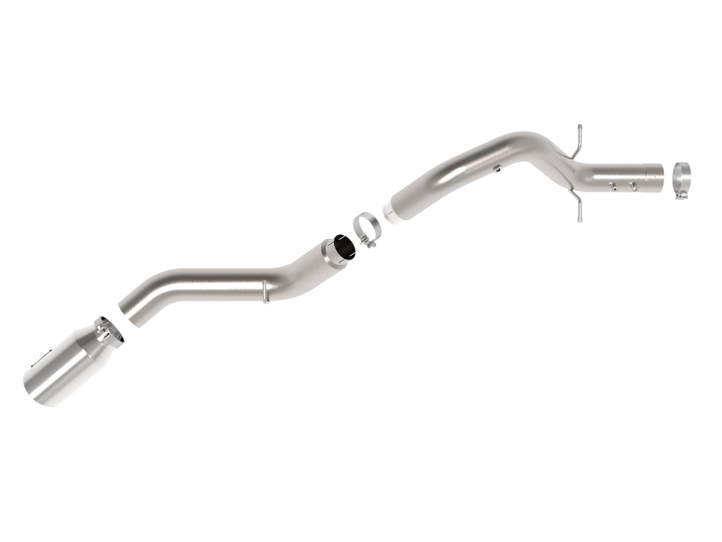 aFe Large Bore HD 5in 409SS DPF-Back Exhaust GM 24-25 | (49-44147-P)