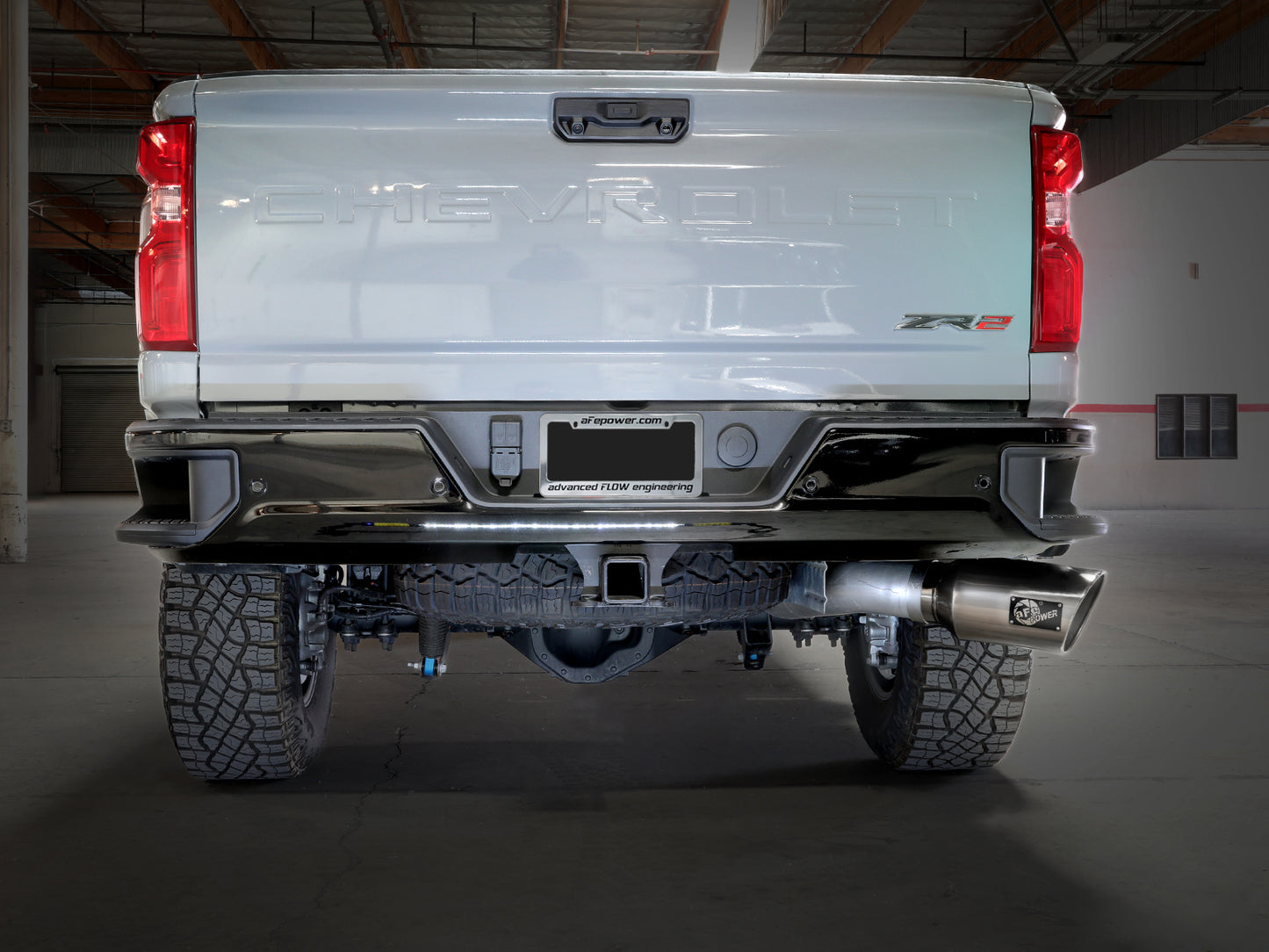 aFe Large Bore HD 5in 409SS DPF-Back Exhaust GM 24-25 | (49-44147-P)