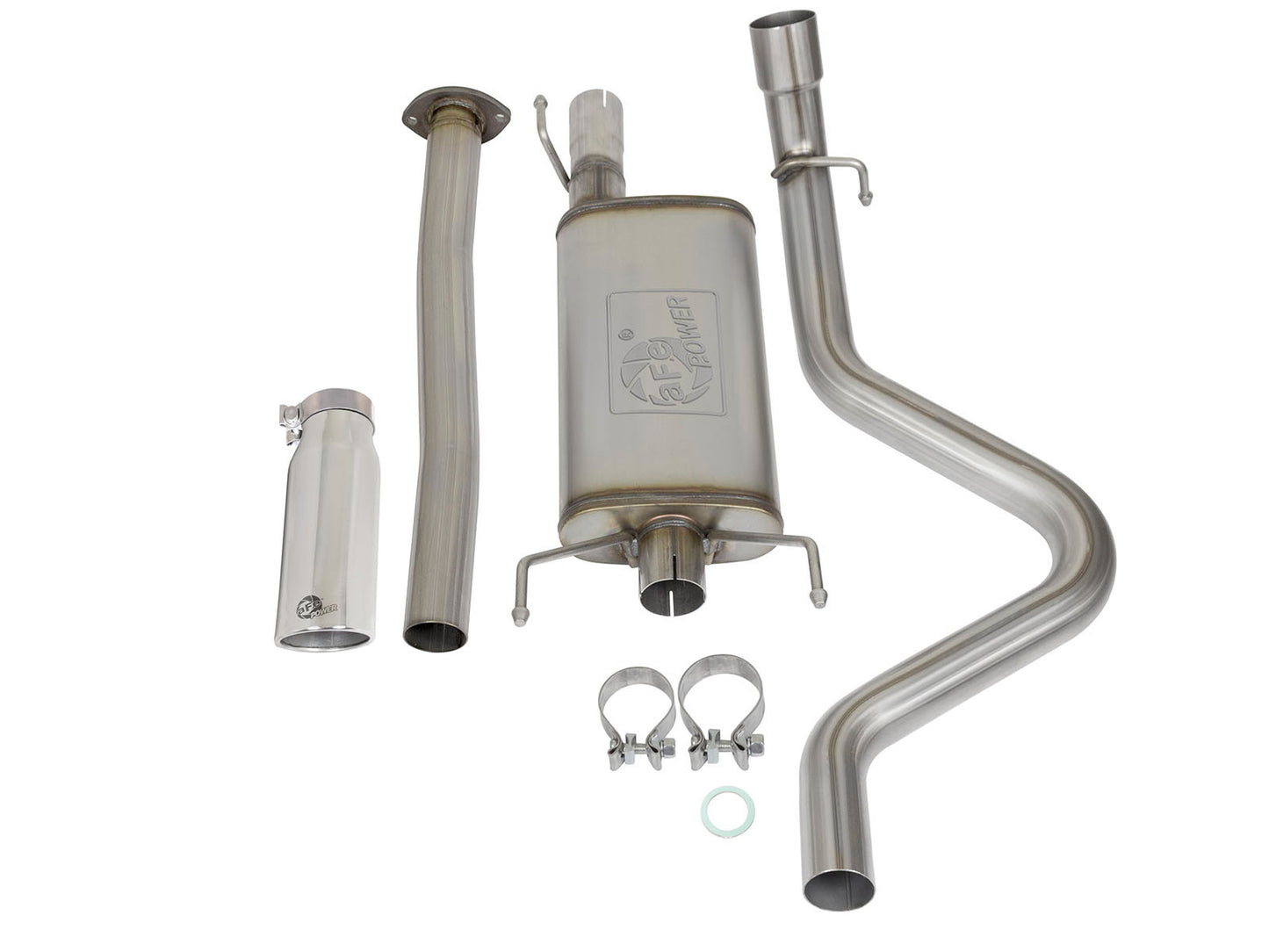 aFe 2.5in SS Cat-Back Exhaust | Toyota Tacoma (05-12) 2.7L (49-46031-P)