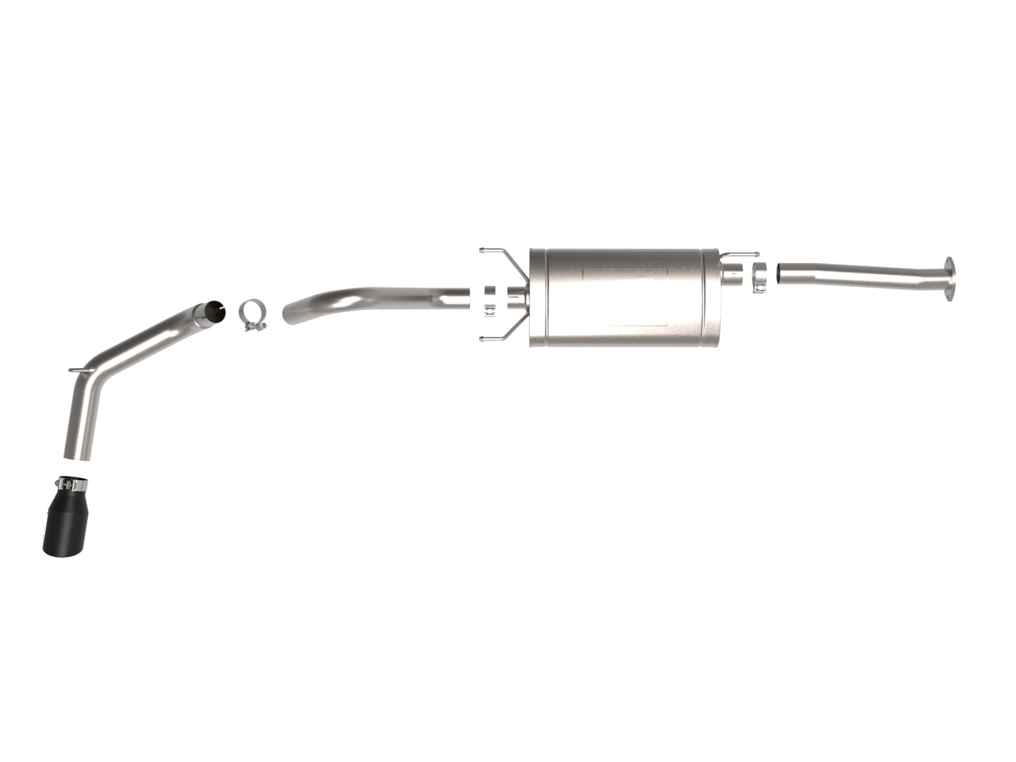aFe Apollo GT 2.5-3in SS Cat-Back Exhaust w/ Black Tip | Toyota Tacoma (16-22) (49-46063-B)