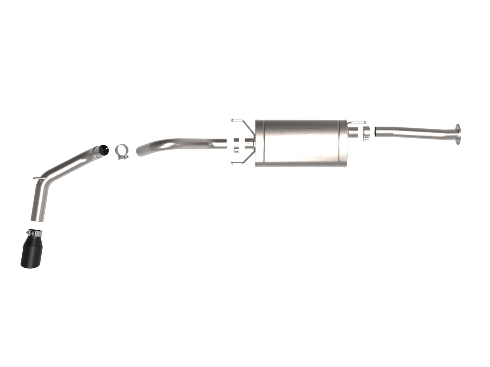 aFe Apollo GT 2.5-3in SS Cat-Back Exhaust w/ Black Tip | Toyota Tacoma (16-22) (49-46063-B)