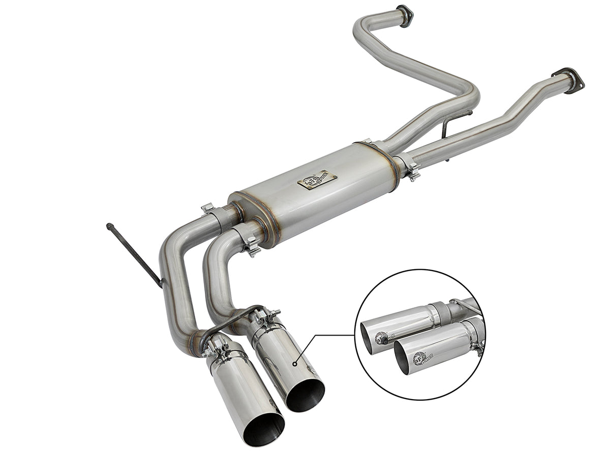 aFe Rebel Series 3in 409SS Cat-Back Exhaust | Nissan Titan V8 5.6L (04-15) (49-46124-P)