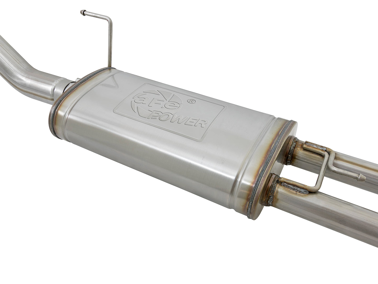aFe 2-1/2" Cat-Back Exhaust System w/ Polished Tip | Nissan Titan XD V8 5.6L (16-17) (49-46125-P)