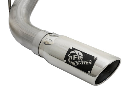 aFe 2-1/2" Cat-Back Exhaust System w/ Polished Tip | Nissan Titan XD V8 5.6L (16-17) (49-46125-P)