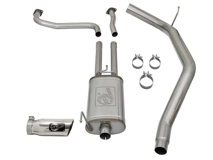 aFe 2-1/2" Cat-Back Exhaust System w/ Polished Tip | Nissan Titan XD V8 5.6L (16-17) (49-46125-P)