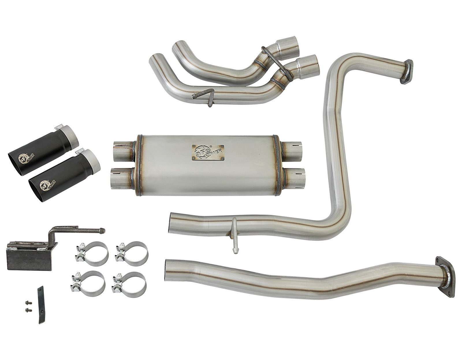 aFe Rebel Series 2-1/2 SS Cat-Back Exhaust | Nissan Titan V8 5.6L (16-17) (49-46126-B)
