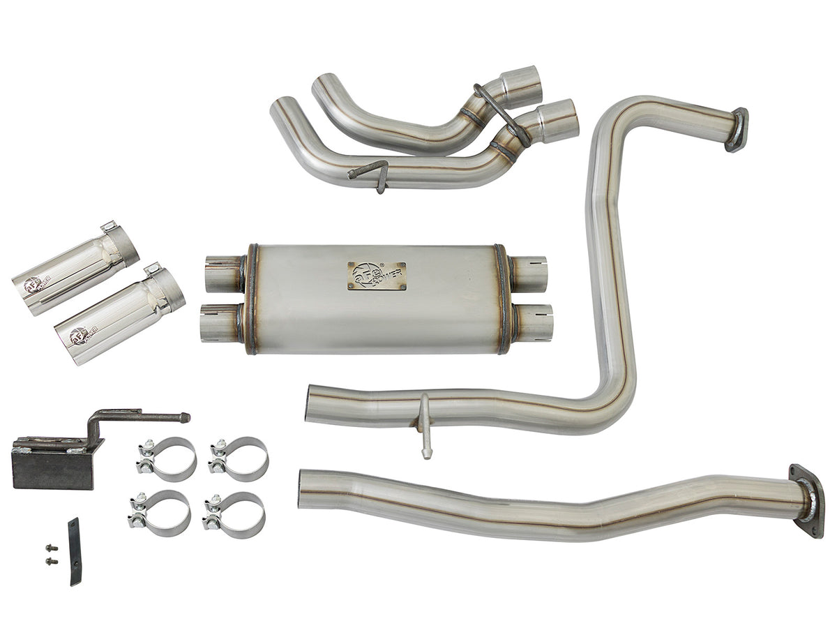 aFe Rebel Series 2-1/2 SS Cat-Back Exhaust | Nissan Titan V8 5.6L (16-17) (49-46126-P)