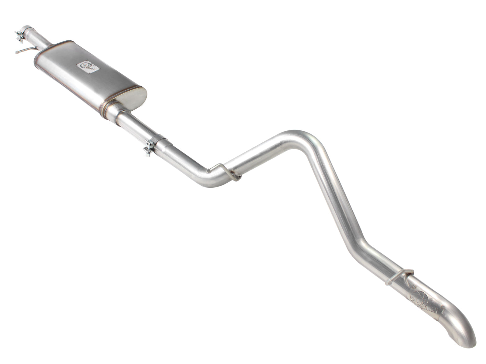aFe 2.5in 409SS Cat-Back Exhaust Hi-Tuck | Jeep Wrangler Unlimited V6 3.6L 12-14 (49-46231)