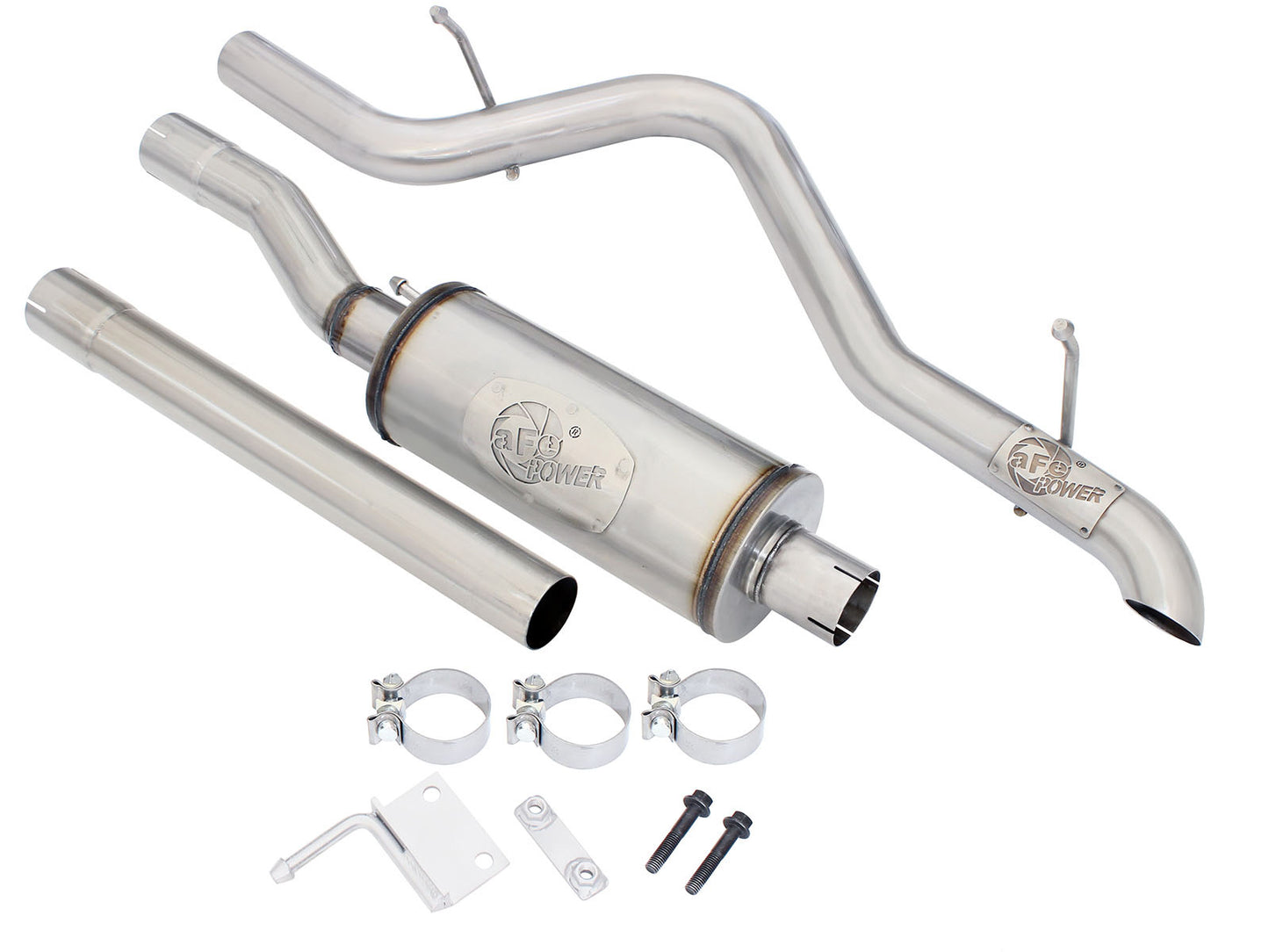 aFe 2.5in 409 SS Cat-Back Exhaust | Jeep Wrangler JK V6-3.6L (07-16) (49-48055)