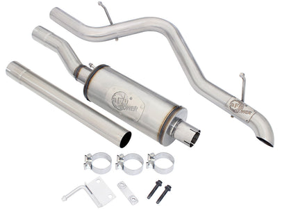 aFe 2.5in 409 SS Cat-Back Exhaust | Jeep Wrangler JK V6-3.6L (07-16) (49-48055)