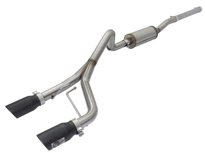 aFe Rebel 2.5in 409 SS D&S Cat-Back Exhaust Jeep Wrangler 3.6/3.8L (07-15) (49-48056-B)