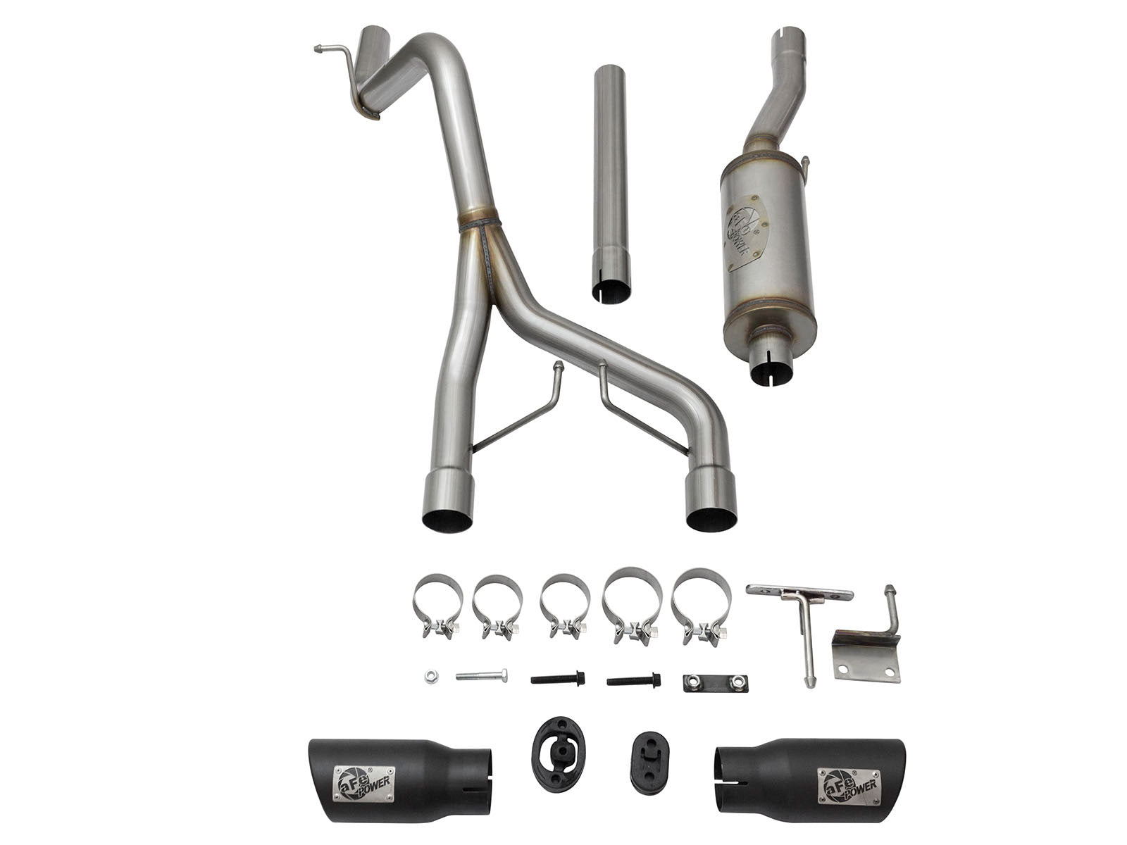 aFe Rebel 2.5in 409 SS D&S Cat-Back Exhaust Jeep Wrangler 3.6/3.8L (07-15) (49-48056-B)