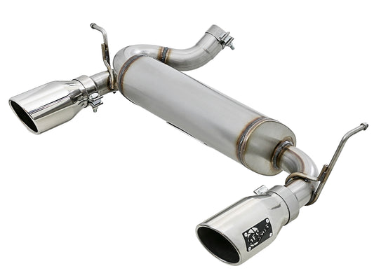 aFe 2.5in 409 SS Axle-Back Exhaust | Jeep Wrangler JK V6 3.6/3.8L (07+) (49-48061-P)