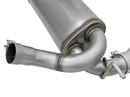 aFe 2.5in 409 SS Axle-Back Exhaust | Jeep Wrangler JK V6 3.6/3.8L (07+) (49-48061-P)