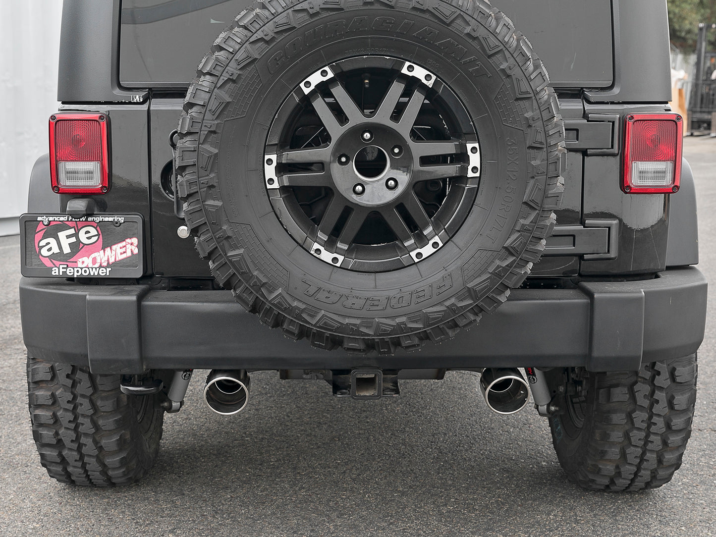 aFe 2.5in 409 SS Axle-Back Exhaust | Jeep Wrangler JK V6 3.6/3.8L (07+) (49-48061-P)