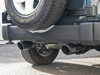 aFe Rebel Series 2.5in 409 SS Cat-Back Exhaust | Jeep Wrangler JK V6 3.6/3.8L (07+) (49-48062-B)