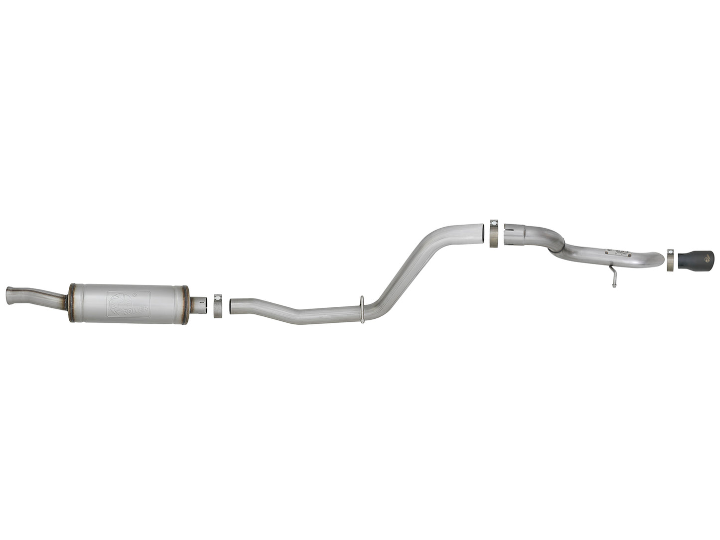 aFe 2.5in 409 SS Cat-Back Hi-Tuck Exhaust Jeep JL 18-21 3.6L (49-48065-1B)