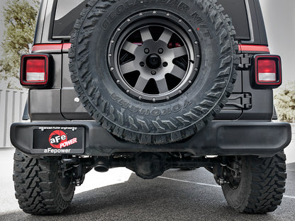 aFe 2.5in 409 SS Cat-Back Hi-Tuck Exhaust Jeep JL 18-21 3.6L (49-48065-1B)
