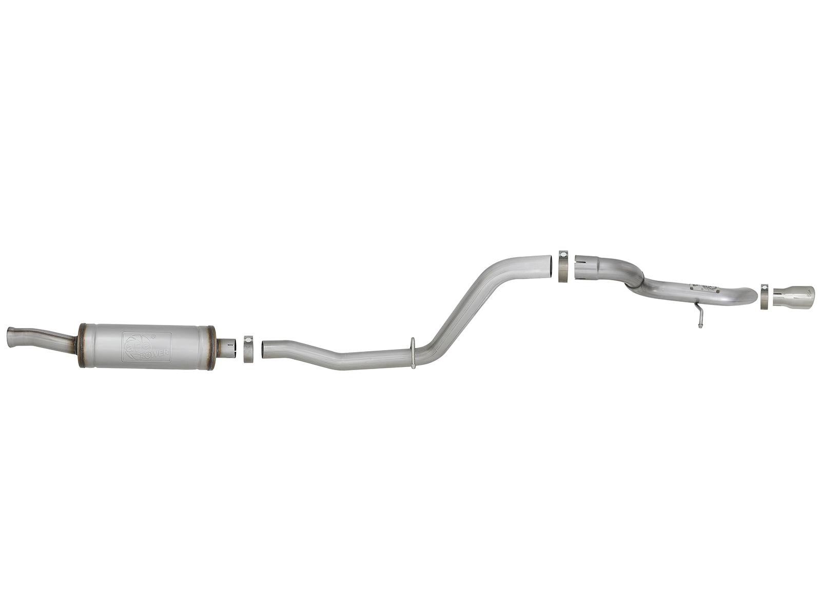 aFe 2.5in 409 SS Cat-Back Hi-Tuck Exhaust Jeep JL 18-21 3.6L (49-48065-1P)