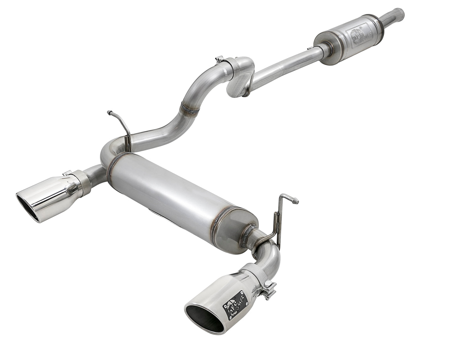 aFe 2.5in 409 SS D&S Cat-Back Exhaust Jeep Wrangler JL V6 (18+) (49-48066-P)